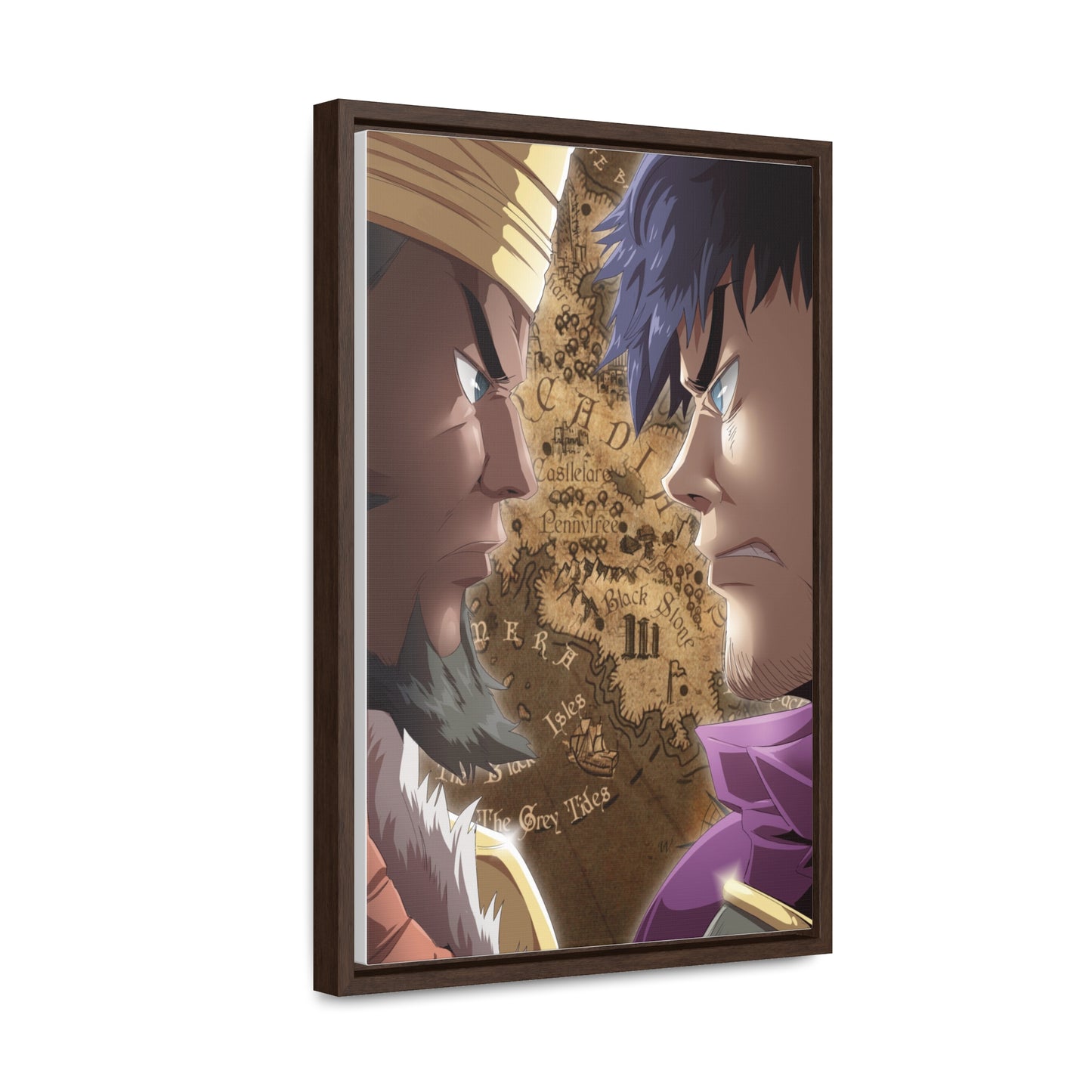 Arcadian Princes Vertical Framed Premium Gallery Wrap Canvas