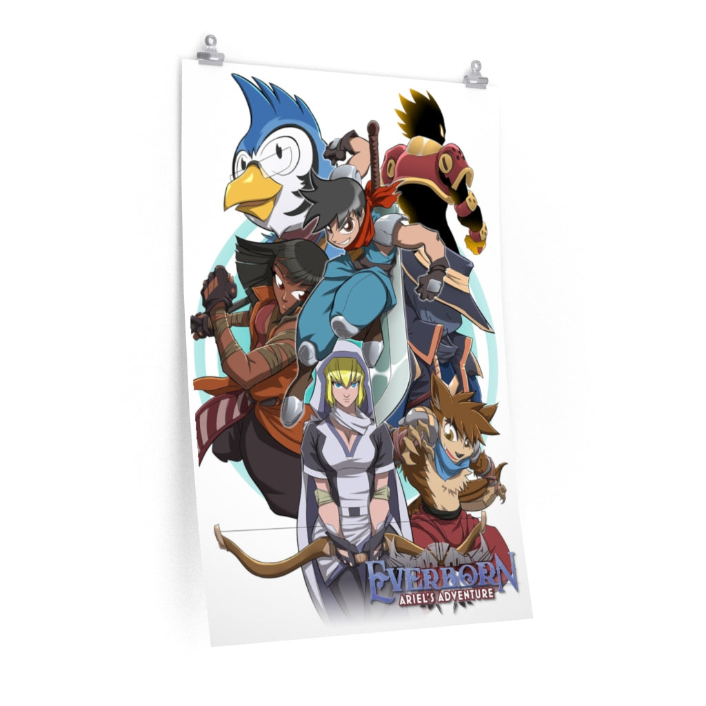 Ariel and Friends. Premium Matte vertical poster